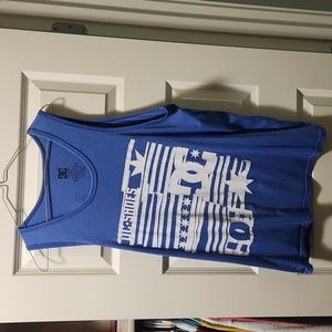 Large blue tank top